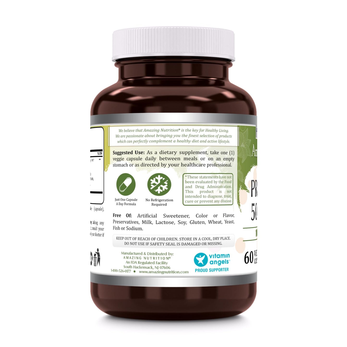 Amazing Nutrition Amazing Flora Probiotic 50 Billion with 10 Probiotics Strains Supplement Capsule 1