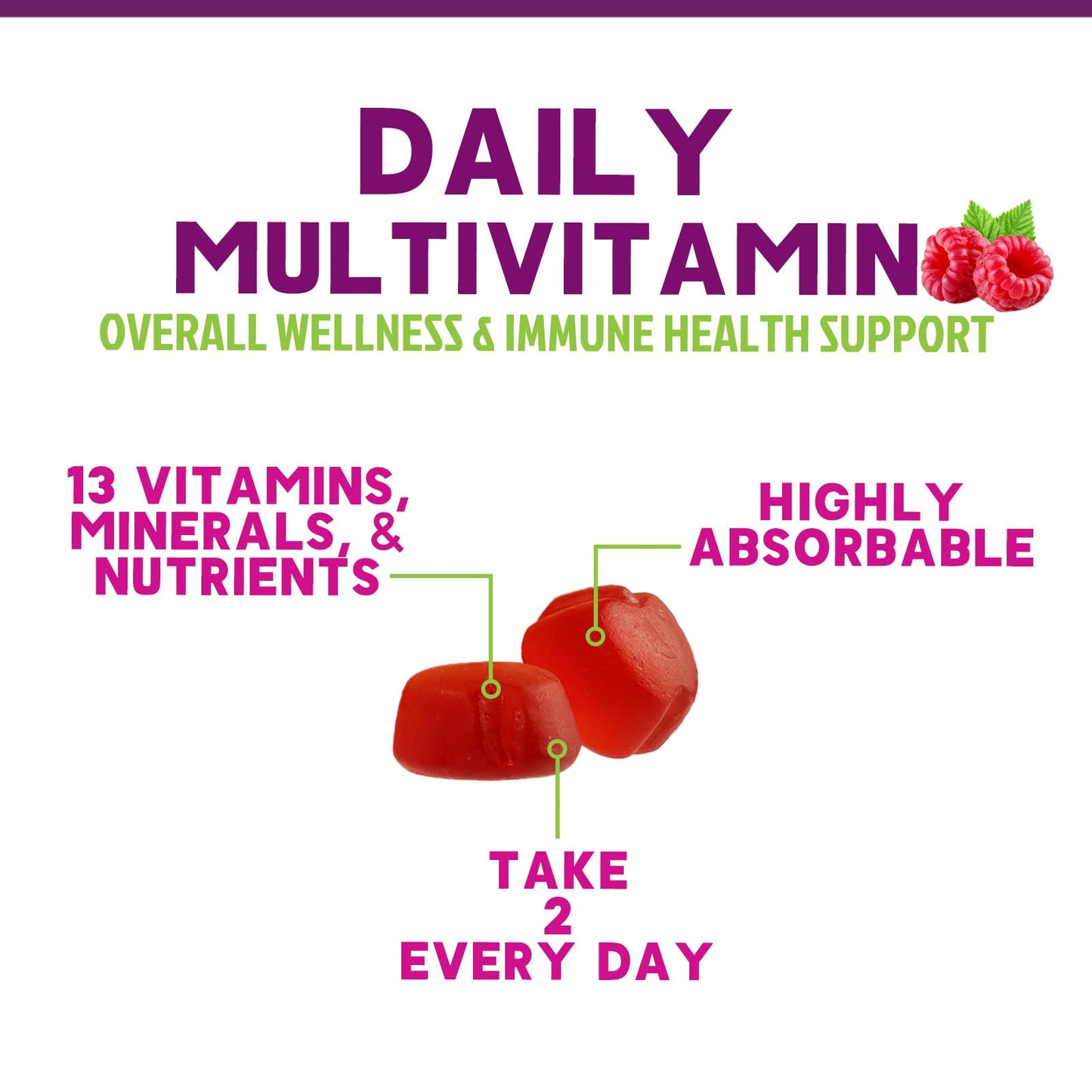 Nature's Nutrition Multivitamin Gummies for Adults, 60 Gummies