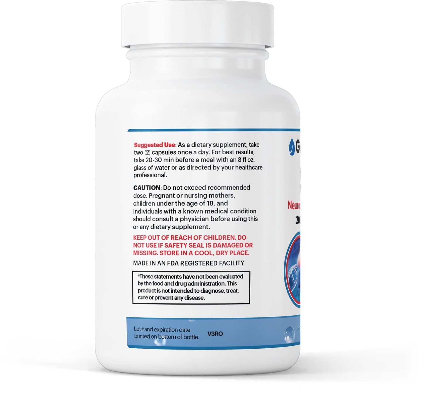 GenuinePurity 5HTP Supplement Capsule, 200mg per Capsule with Calcium for Absorption, 60 Capsules