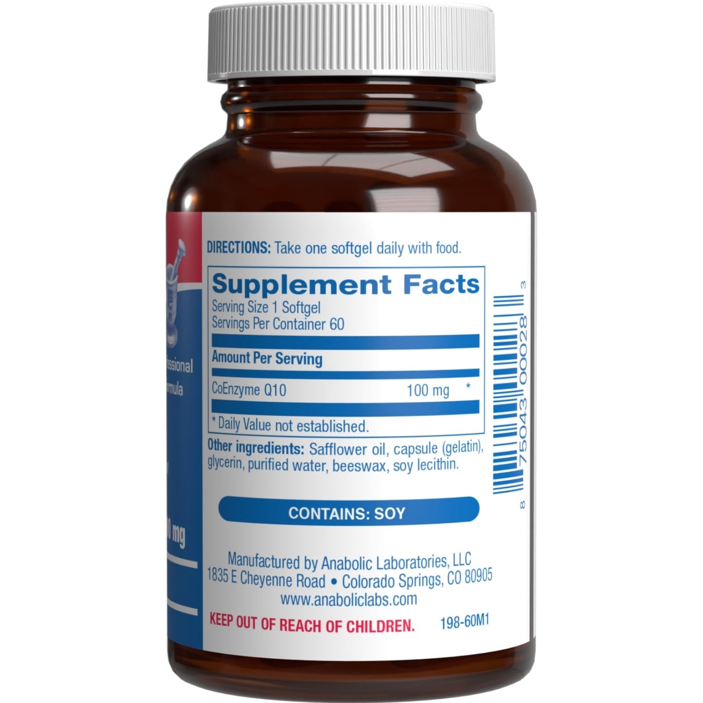 Anabolic Laboratories CoQ10 High Absorption 100mg Softgels, 60 Servings