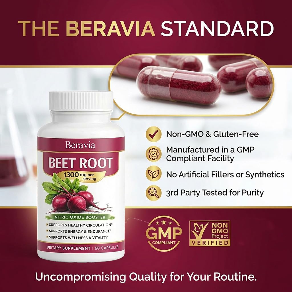Skaal Beravia Organic Beet Root Capsules 60 Count