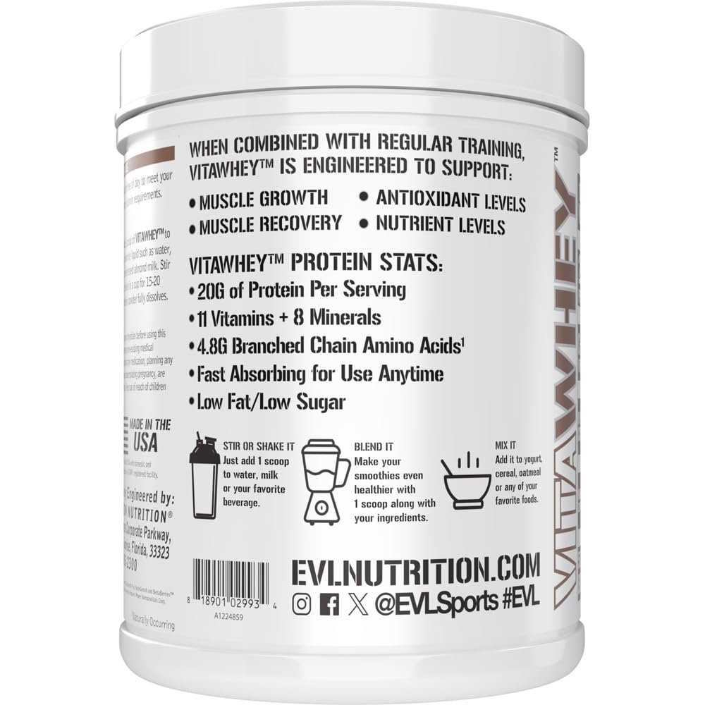 Evlution VitaWhey 100% Whey Powder, 21 Servings