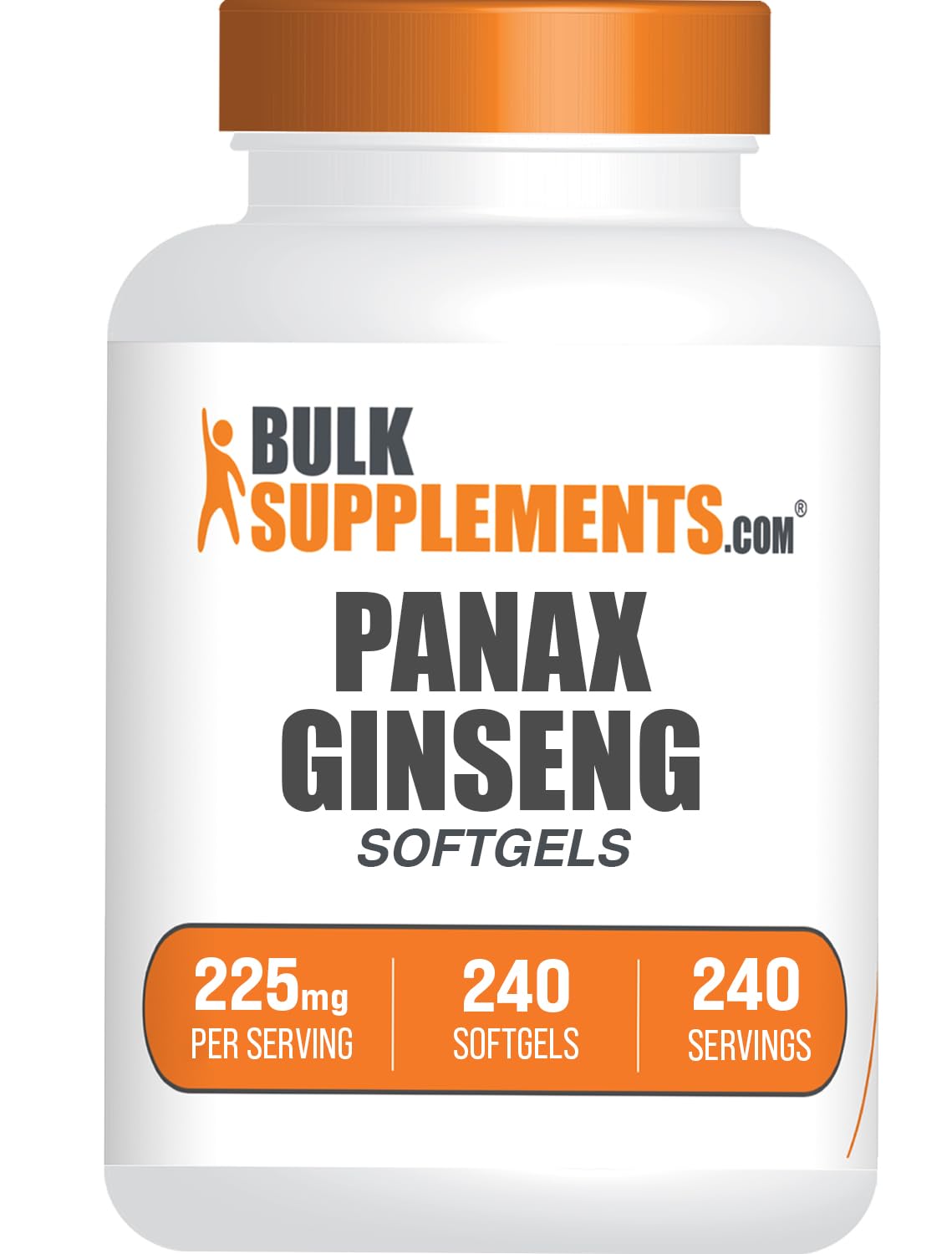 BulkSupplements Panax Ginseng Softgels, 240 Count