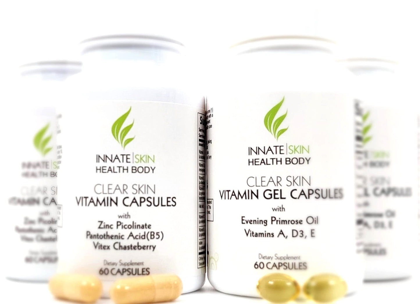Innate Skin Clear Skin Acne Vitamin System Capsules 240 Total Capsules