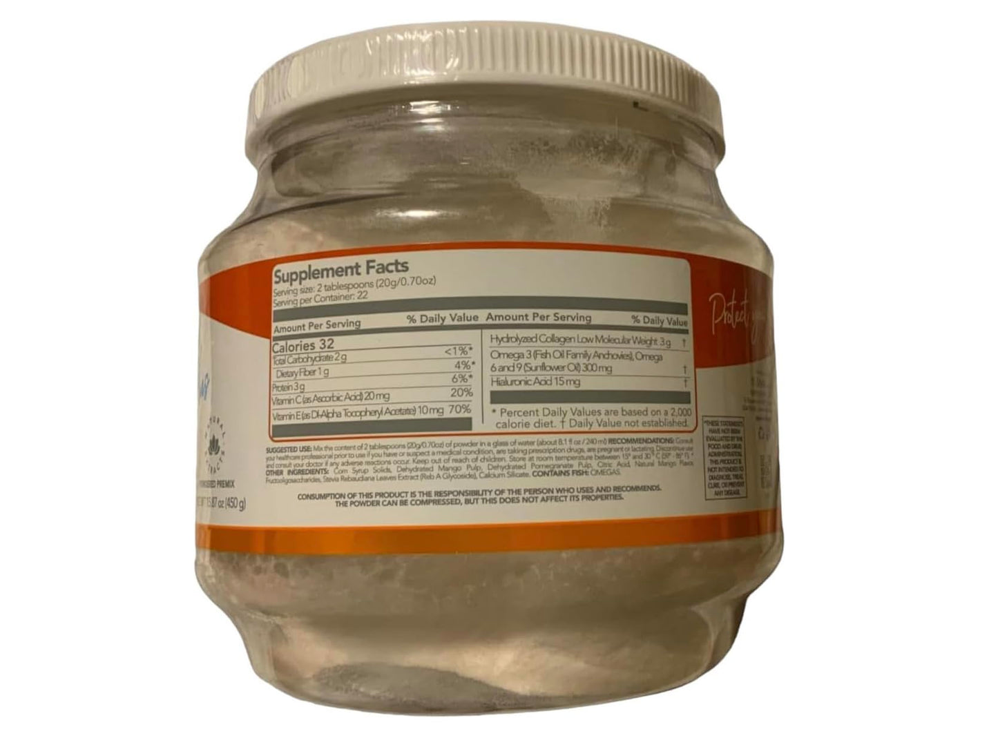 Generic Shelo Nabel Hydrolized Collagen with Natural Mango & Pomegranate Flavor Powder 15.87 oz