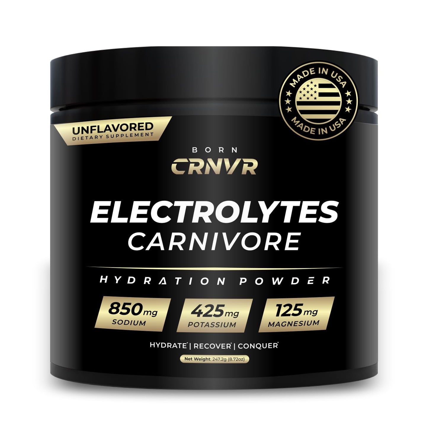 BORN CRNVR Carnivore Electrolytes Powder, 60 Servings