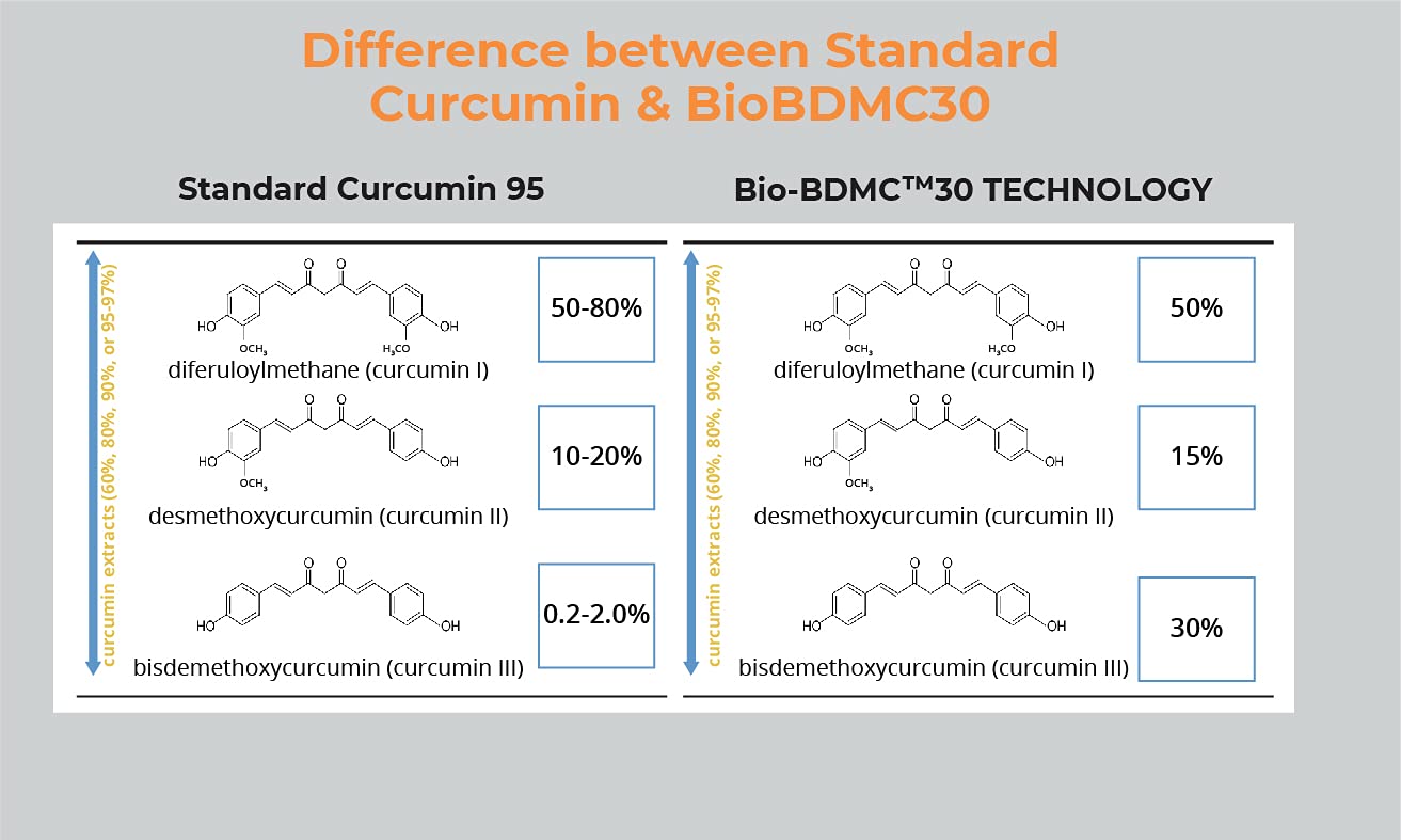 BIOBDMC Pro NovoCurcumin-BioBDMC50-Next Generation Highly Enhanced Curcumin Capsules, 240 Count