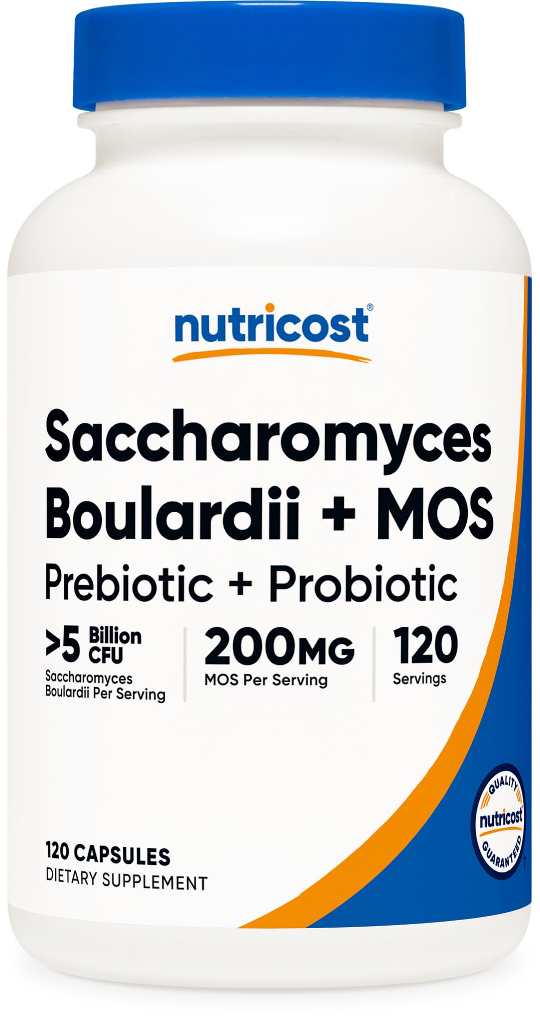 Nutricost Saccharomyces Boulardii + MOS Capsules, 120 Capsules