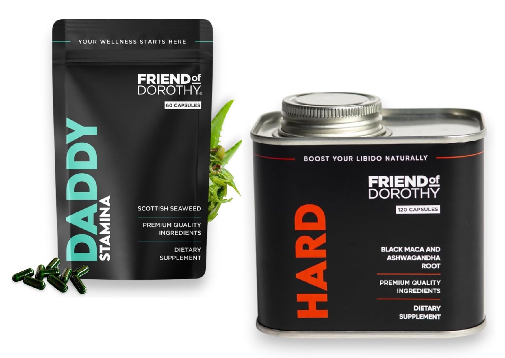 FRIEND OF DOROTHY Performance & Stamina Bundle Regain Your Younger Self and Last Longer, 120 Hard Capsules