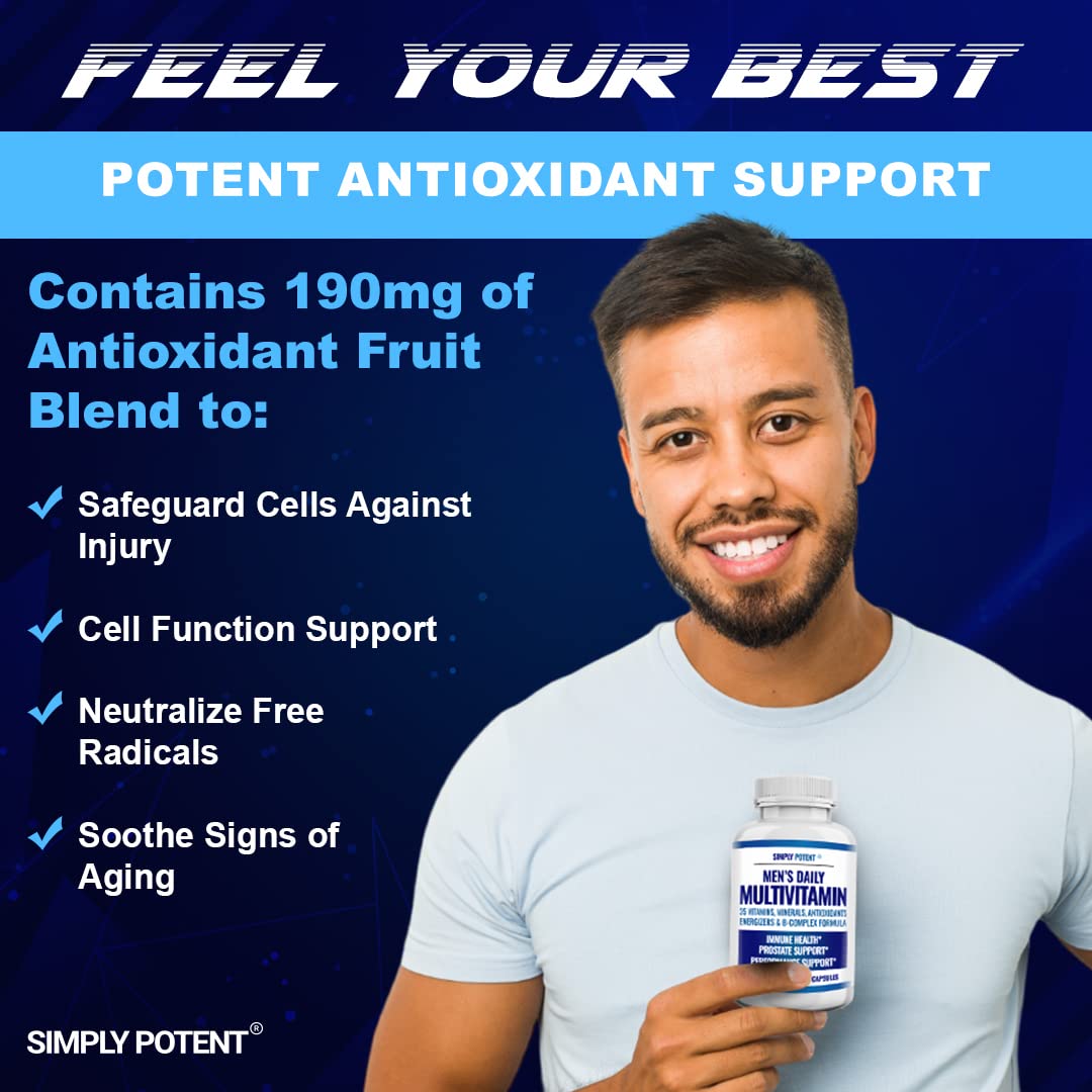Simply Potent Daily Multivitamin for Men, 60 Capsules