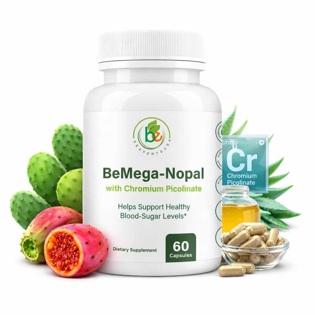 BEXPERTSUSA BMega Nopal with Chromium Picolinate Capsules, 60 Count