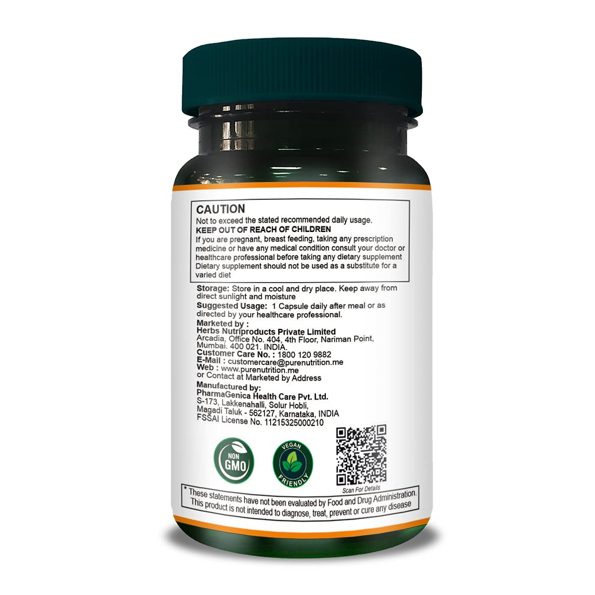 PURE NUTRITION NATURAL TREASURES Neem 700 mg per Capsule, 60 Capsules