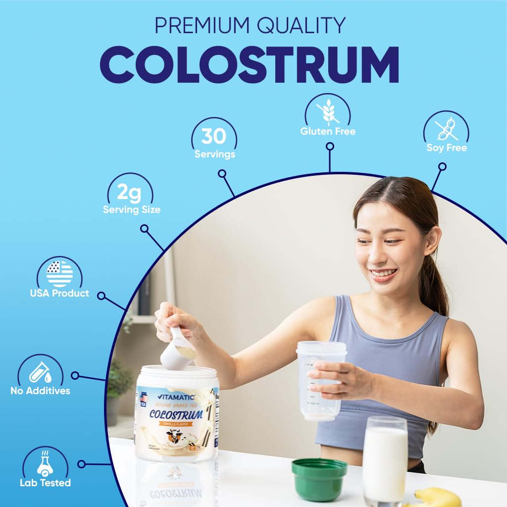 Vitamatic Bovine Colostrum 30% IgG Powder 2.32 oz
