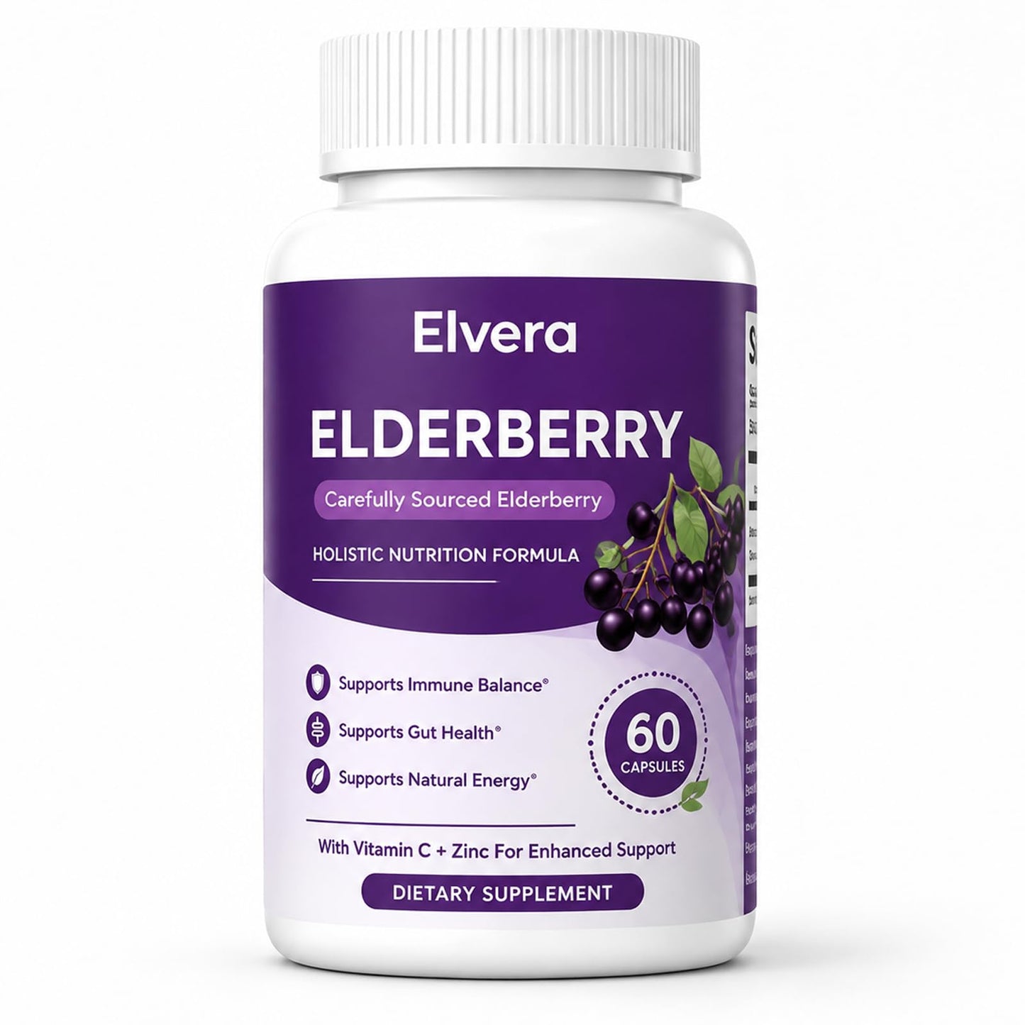 Elvera Organics Elderberry Gut Support Powder 60