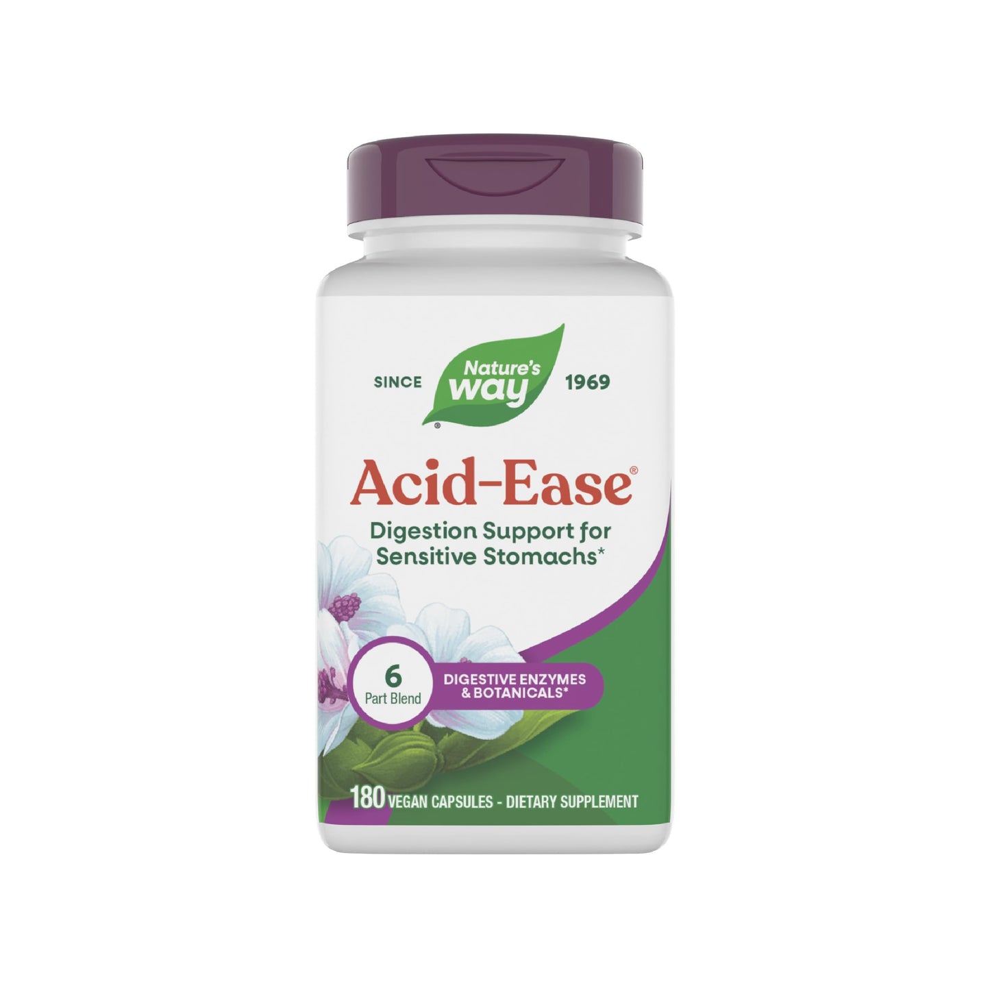 Nature's Way Acid Ease Digestive Support for Sensitive Stomachs 180 Capsules