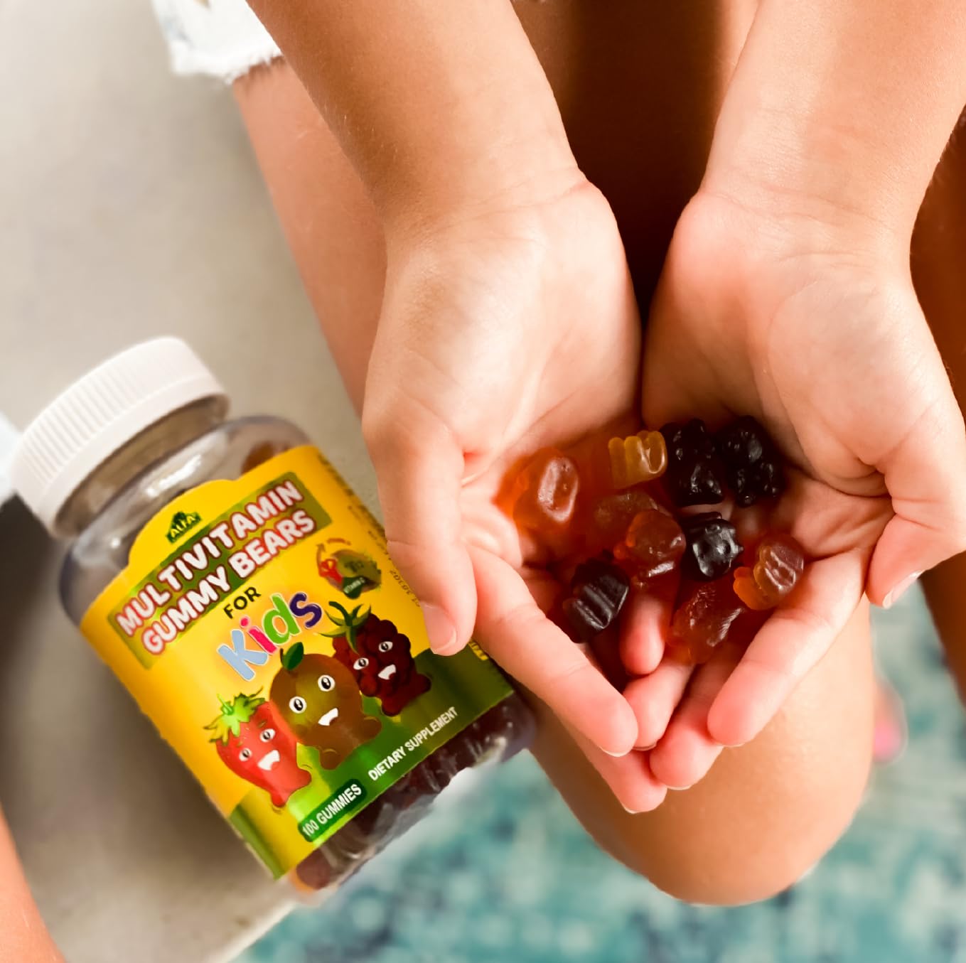 ALFA VITAMINS Multivitamin Gummy Bears for Kids with 13 Essential Nutrients Including Vitamin C, Vitamin D3, and Vitamin B12, 1 Count