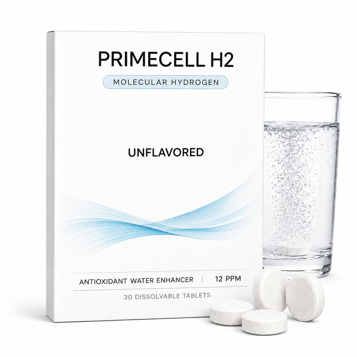 PrimeCell H2 Molecular Hydrogen Tablets, 30 Count