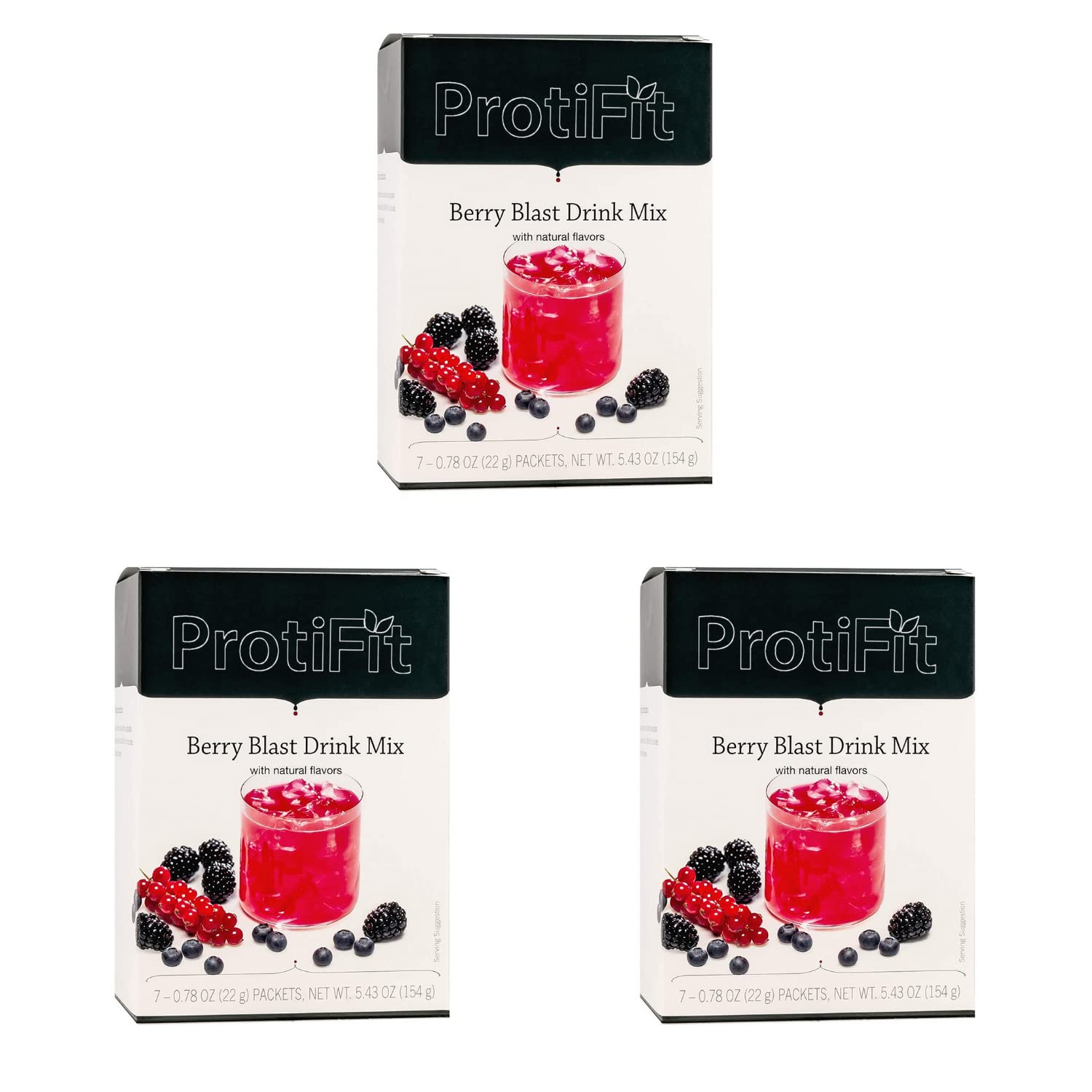 ProtiFit Berry Blast Protein Powder, 3-Pack