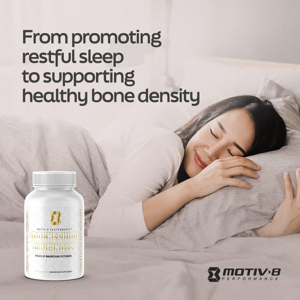 Motiv-8 Magnesium Glycinate Veggie Capsules, 180 Count