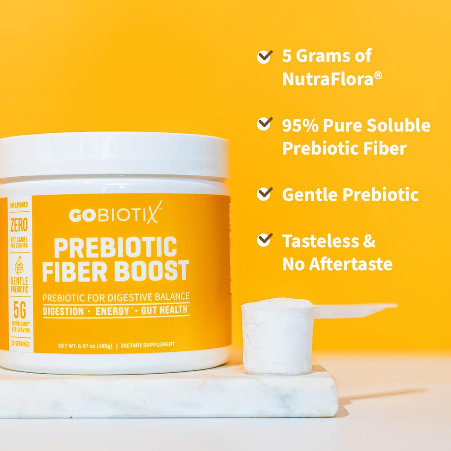 GOBIOTIX Bundle Prebiotic Fiber Supplement + Super Greens Powder + Super Reds Powder, 2-Pack