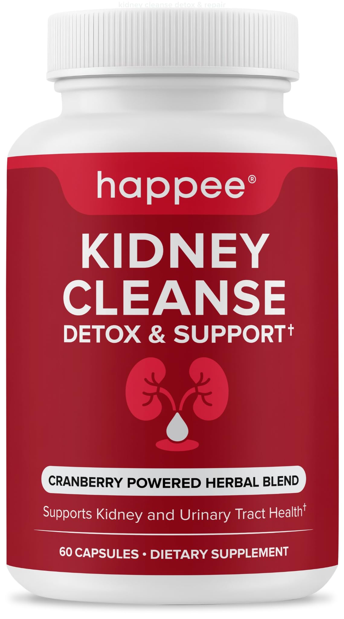 Happee Kidney Cleanse Detox & Repair Supplement Capsules 60