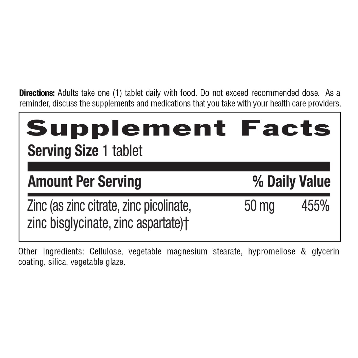Country Life Target-Mins Zinc 50 mg Tablets 90 Count