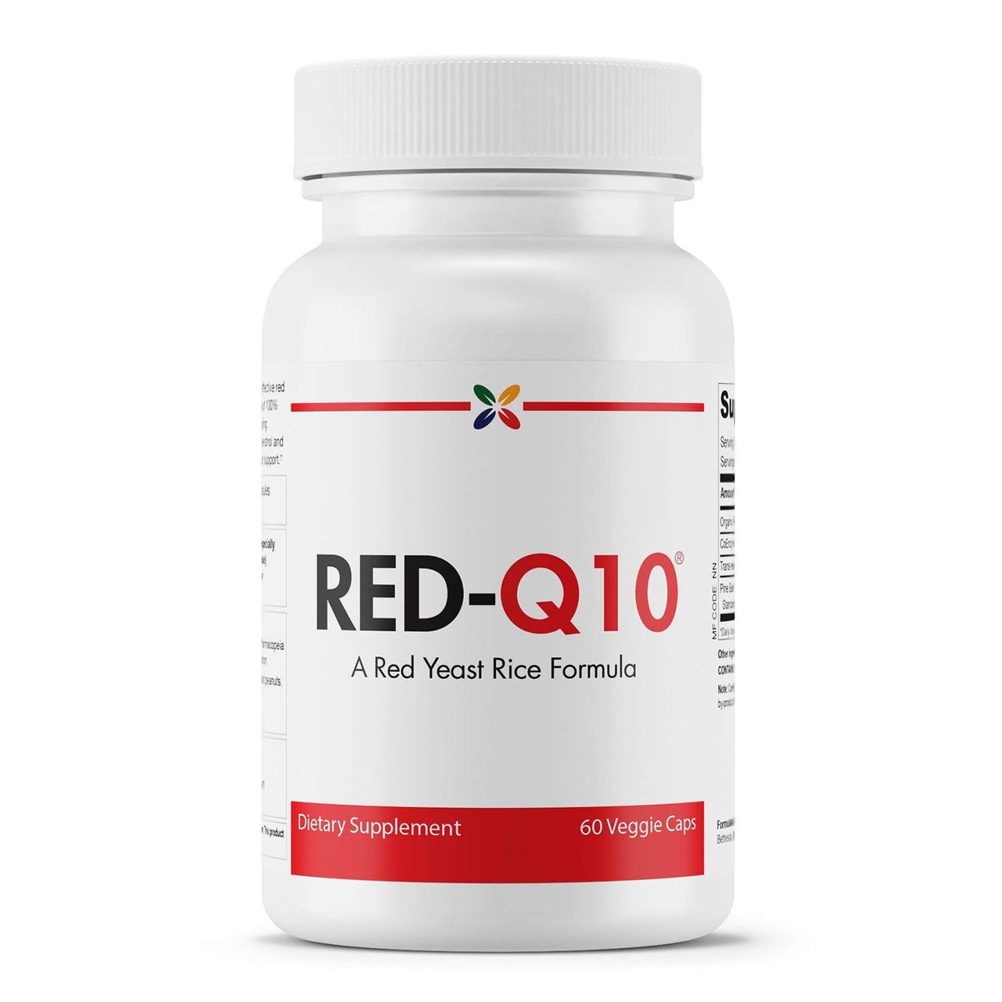 Stop Aging Now RED-Q10 Organic Red Yeast Rice with CoQ10 Red Yeast Rice Formula, 60 Veggie Caps