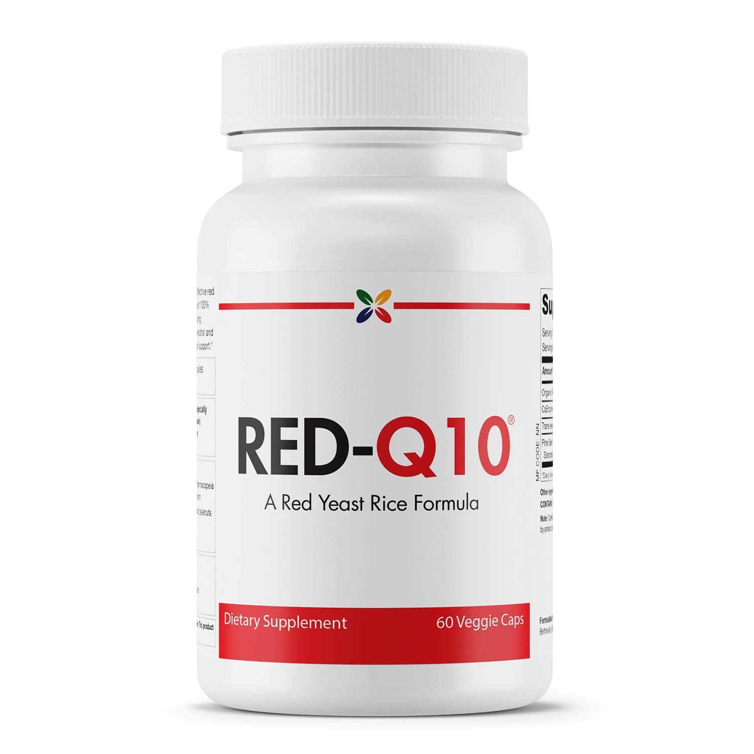 Stop Aging Now RED-Q10 Organic Red Yeast Rice with CoQ10 Capsule, 60 Count