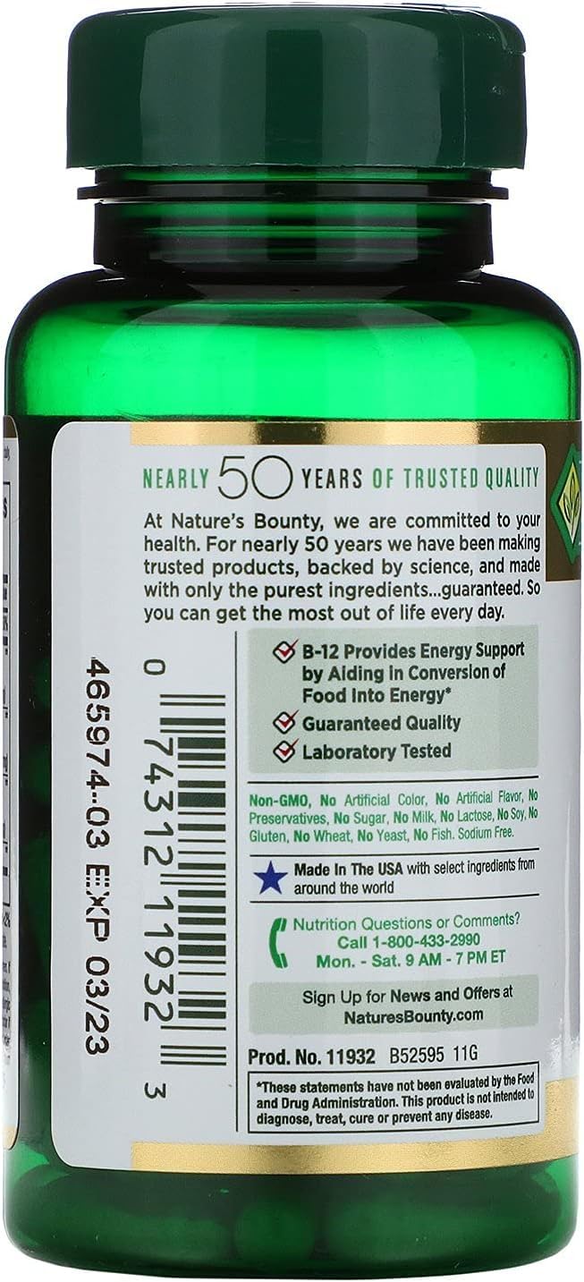 Nature's Bounty Ginseng Complex Plus Royal Jelly Capsules 450 Capsules