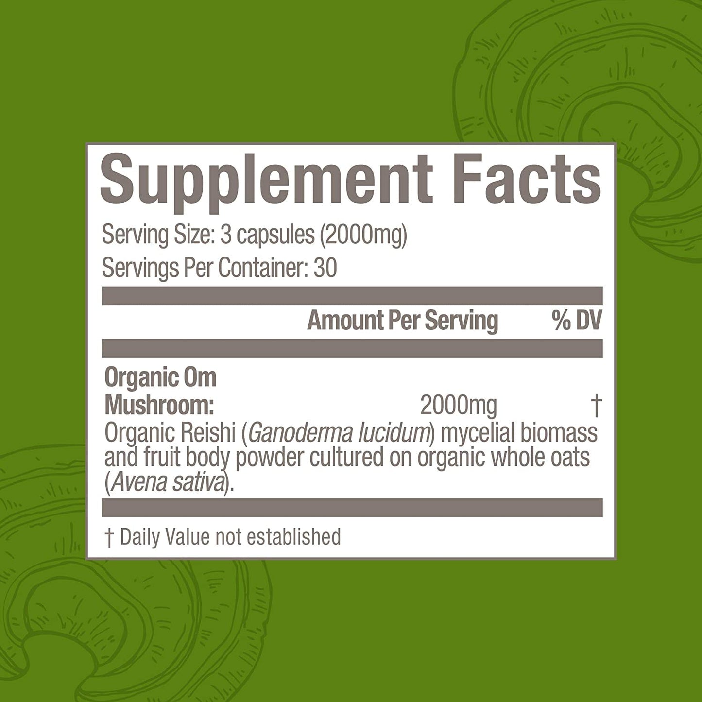OM MUSHROOM SUPERFOOD Reishi Mushroom Capsule 90 Count