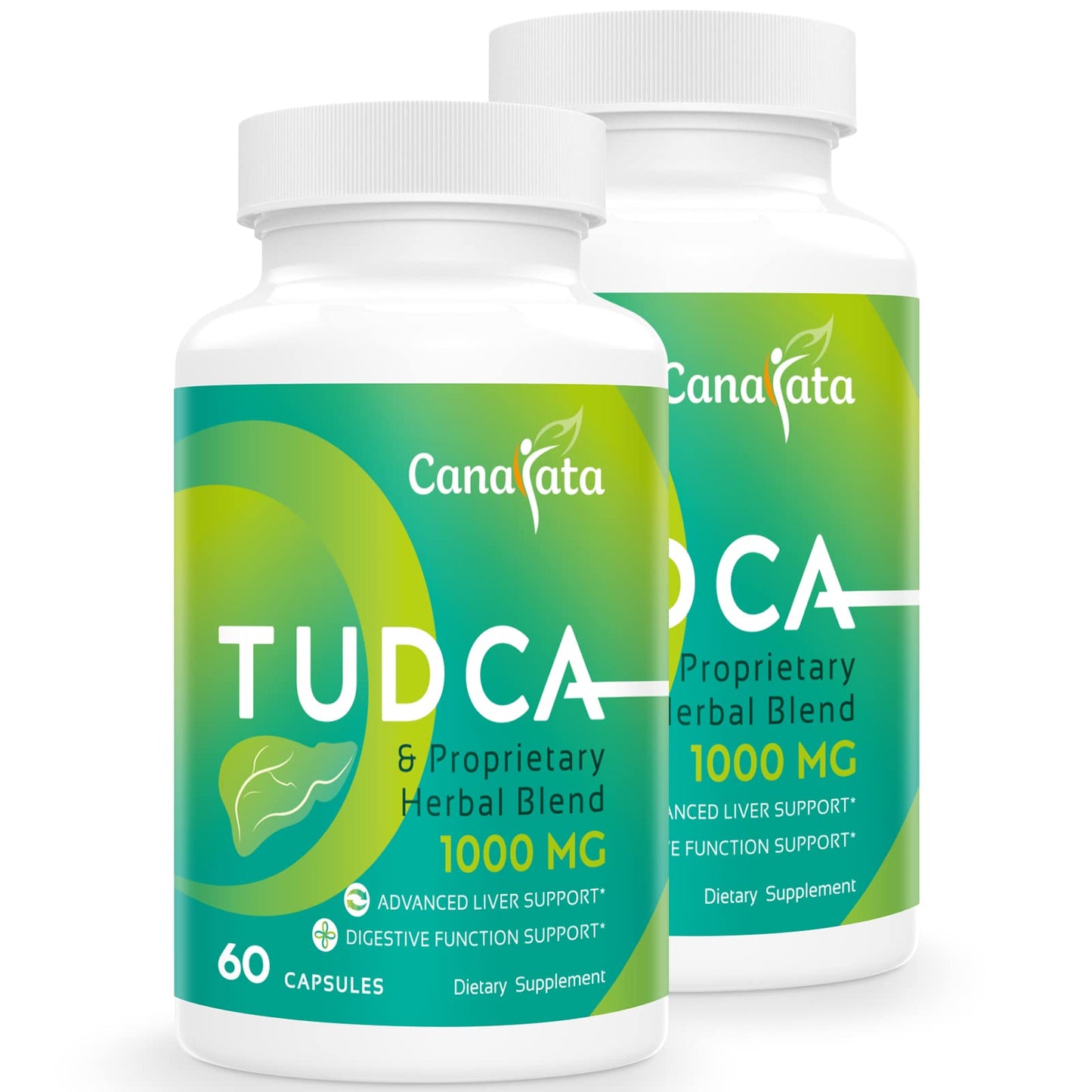 Canarata TUDCA Liver Support Supplements 1000mg Capsules 120