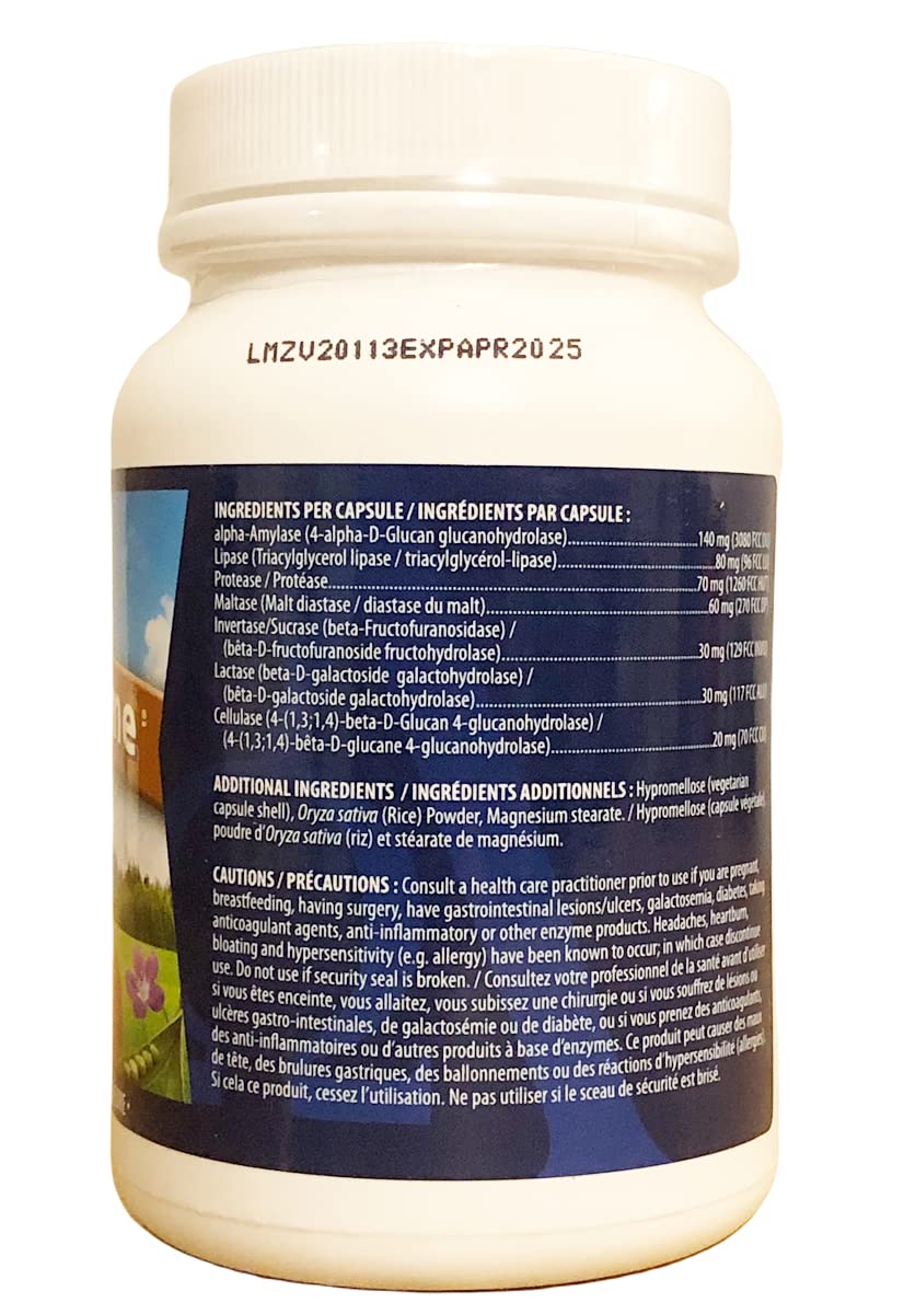 Omega Alpha Multi-Zyme Digestive Enzyme Capsule 180 Count