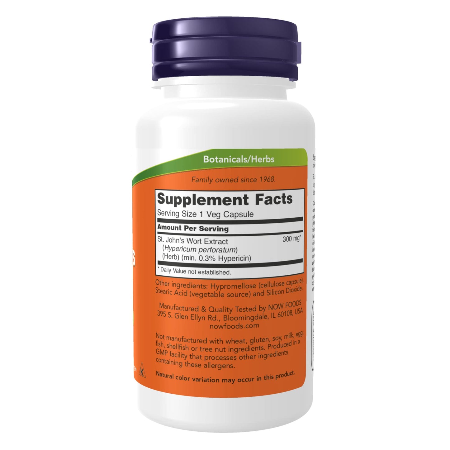 NOW Foods St. John's Wort 300 mg Standardized Extract Capsules, 200 Count
