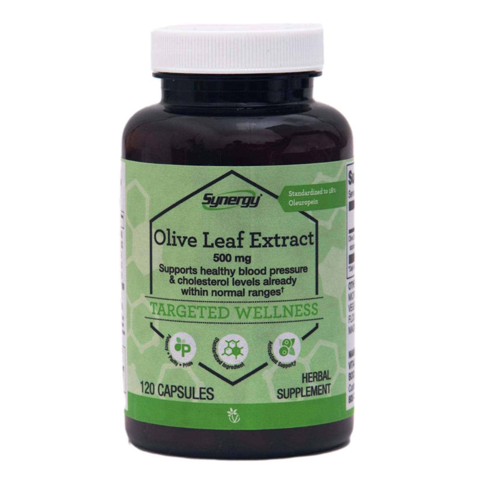 Vitacost Synergy Olive Leaf Extract 500 mg Capsules, 120 Capsules