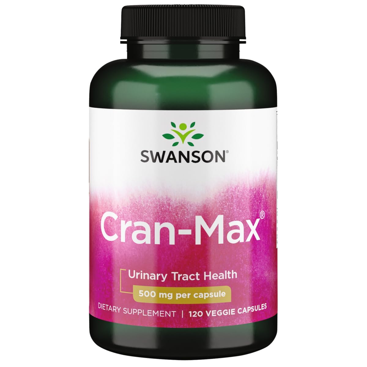Swanson Cran-Max 500 Milligrams Veg Capsules, 120 Count