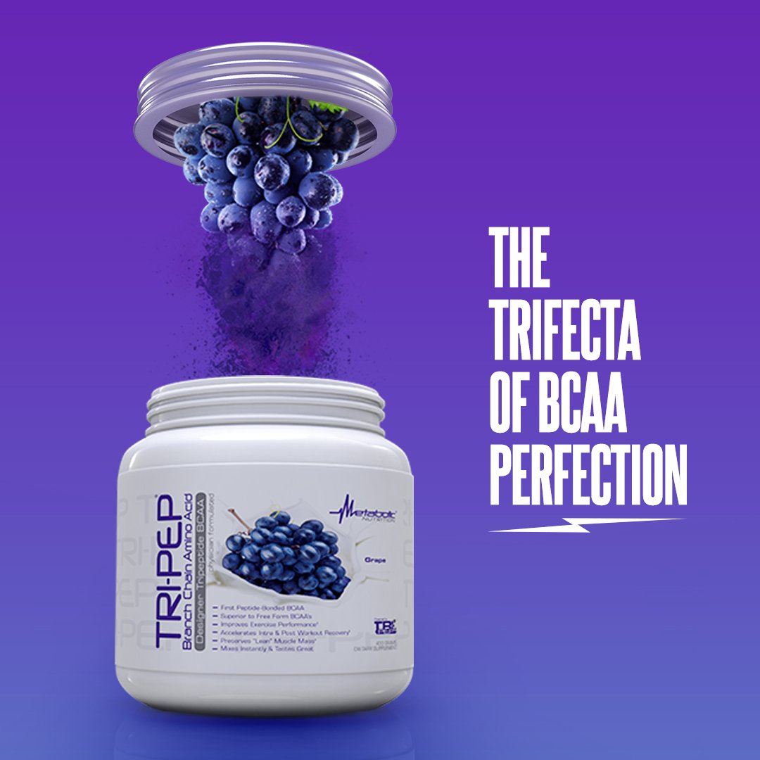Metabolic Nutrition TRIPEP Tri-Peptide BCAA Powder, Green Apple, 14.1 oz