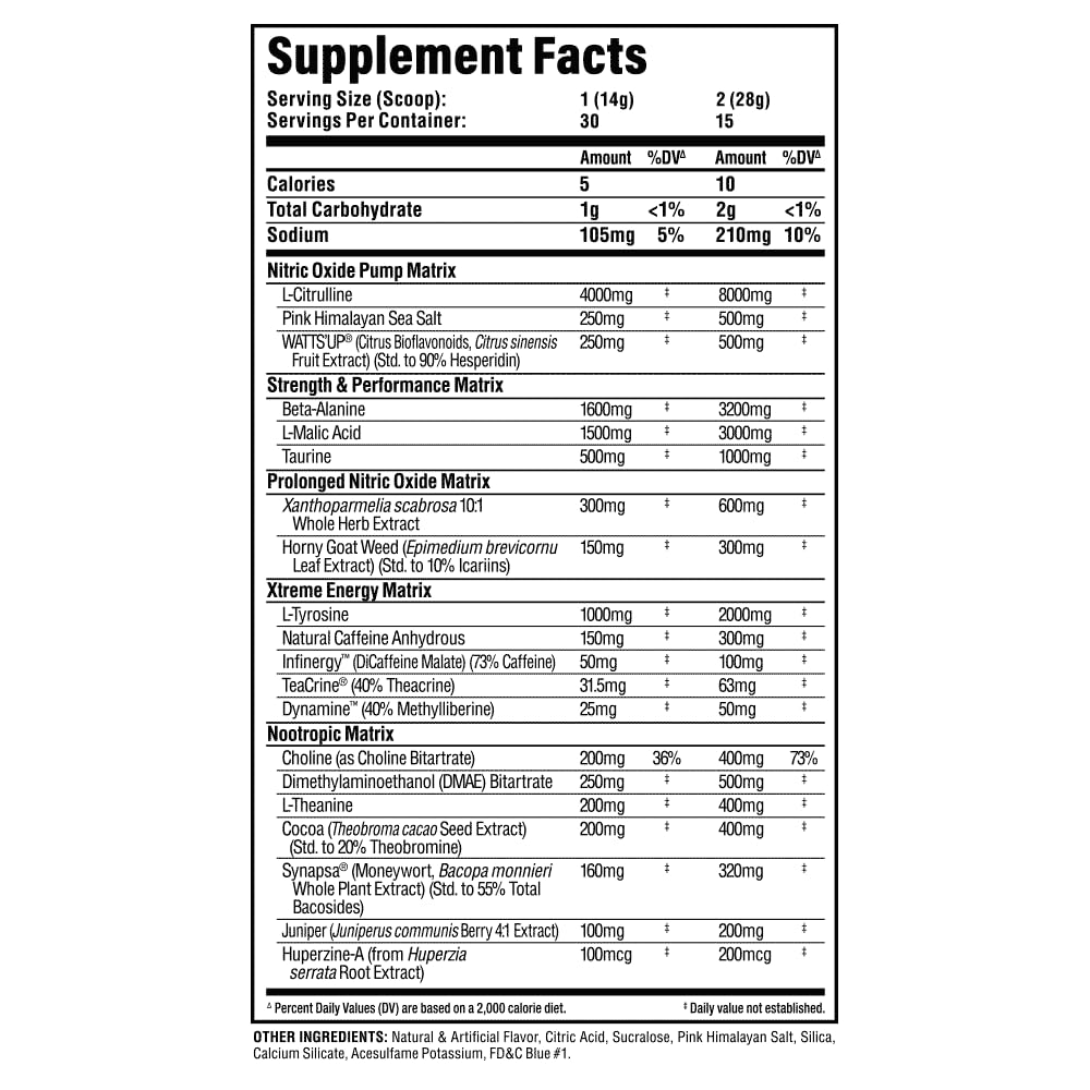 ALLMAX Impact Igniter Extreme V2 High Stim Pre Workout Powder 14.82 Ounce