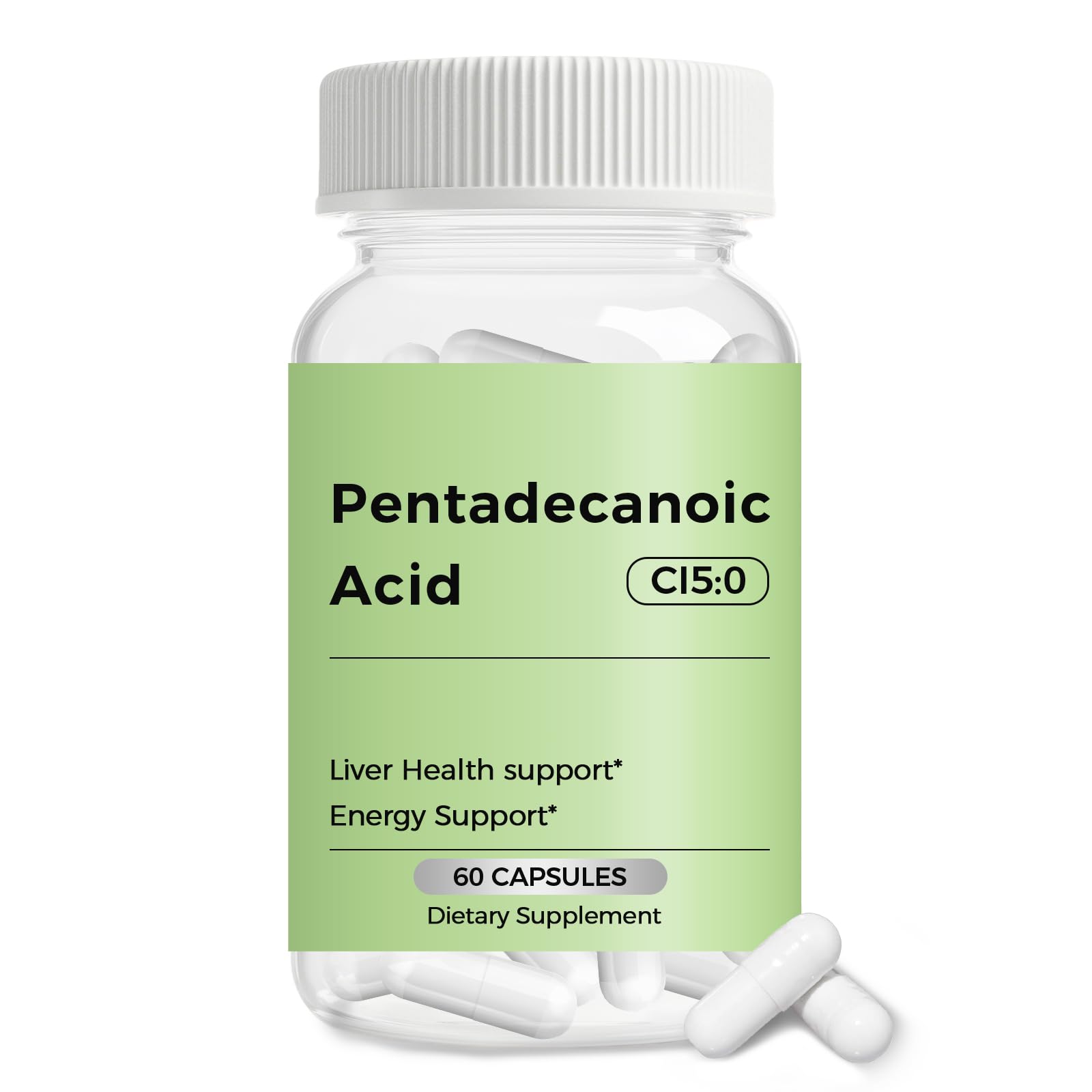 Engtozl Pentadecanoic Acid, C15:0 Supplement Capsule 60 Count