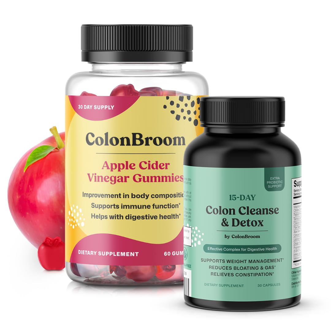 ColonBroom 15 Day Colon Cleanse & Detox Gummies for Weight Loss, 90 Count