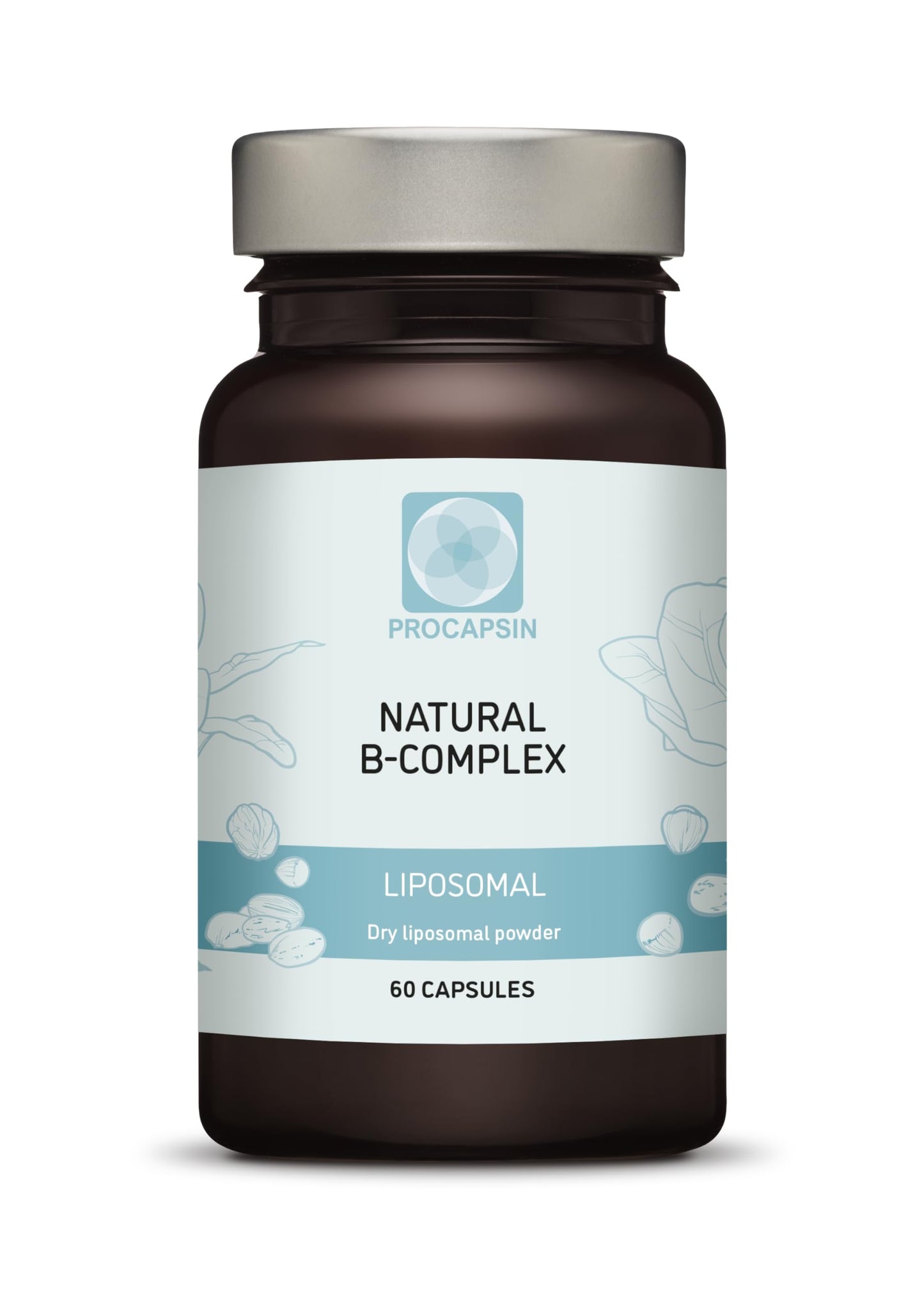 Procapsin Natural Liposomal B Complex Capsules with All 6 B Vitamins, 1 Count