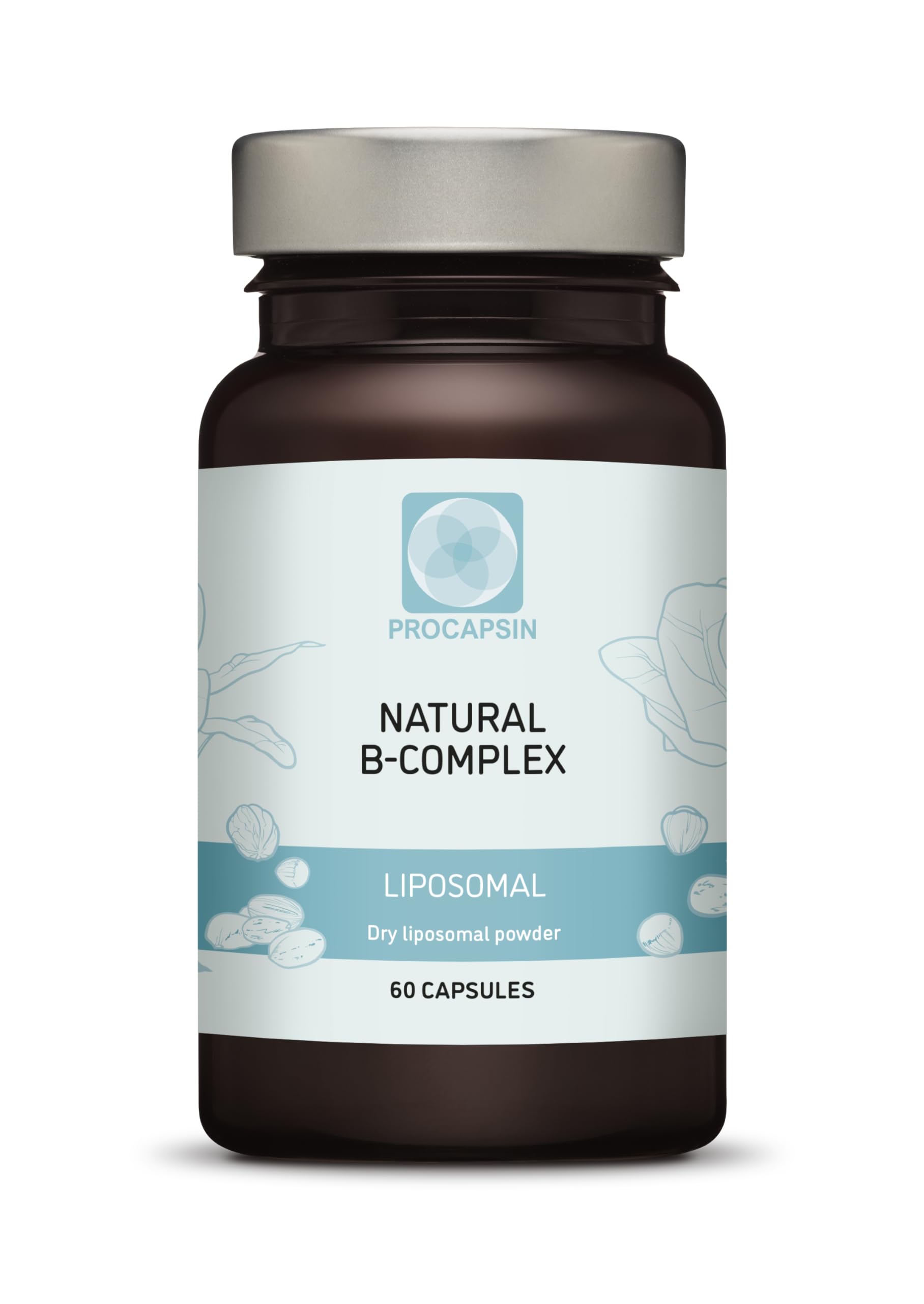 Procapsin Natural Liposomal B Complex Capsules with All 6 B Vitamins, 1 Count