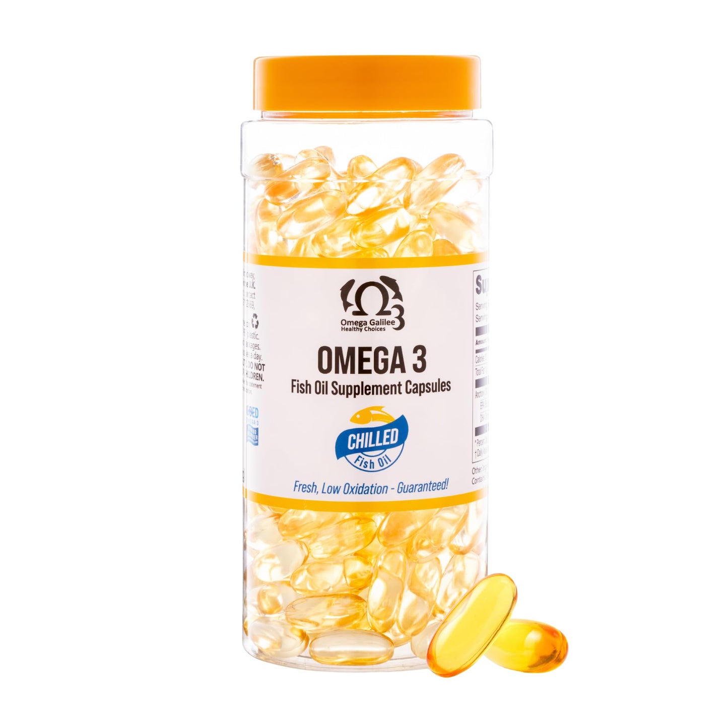 Omega 3 Galilee Healthy Choices Omega-3 Fish Oil Softgels 200