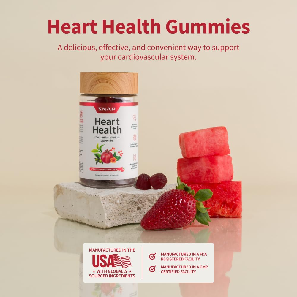 Snap Supplements Heart Health Gummies CoQ10 2-Pack