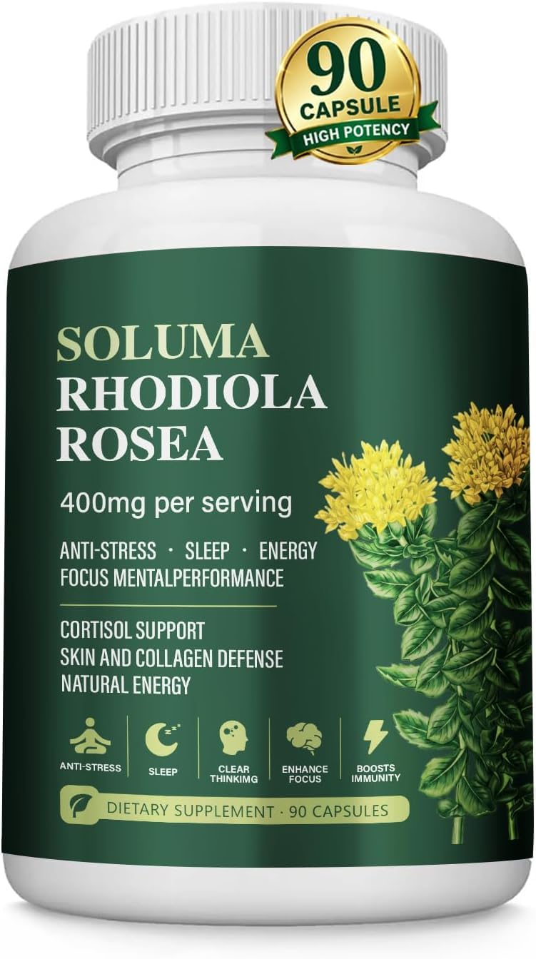Soluma Rhodiola Rosea Rhodiola Rosea Supplement Capsule 60 Count