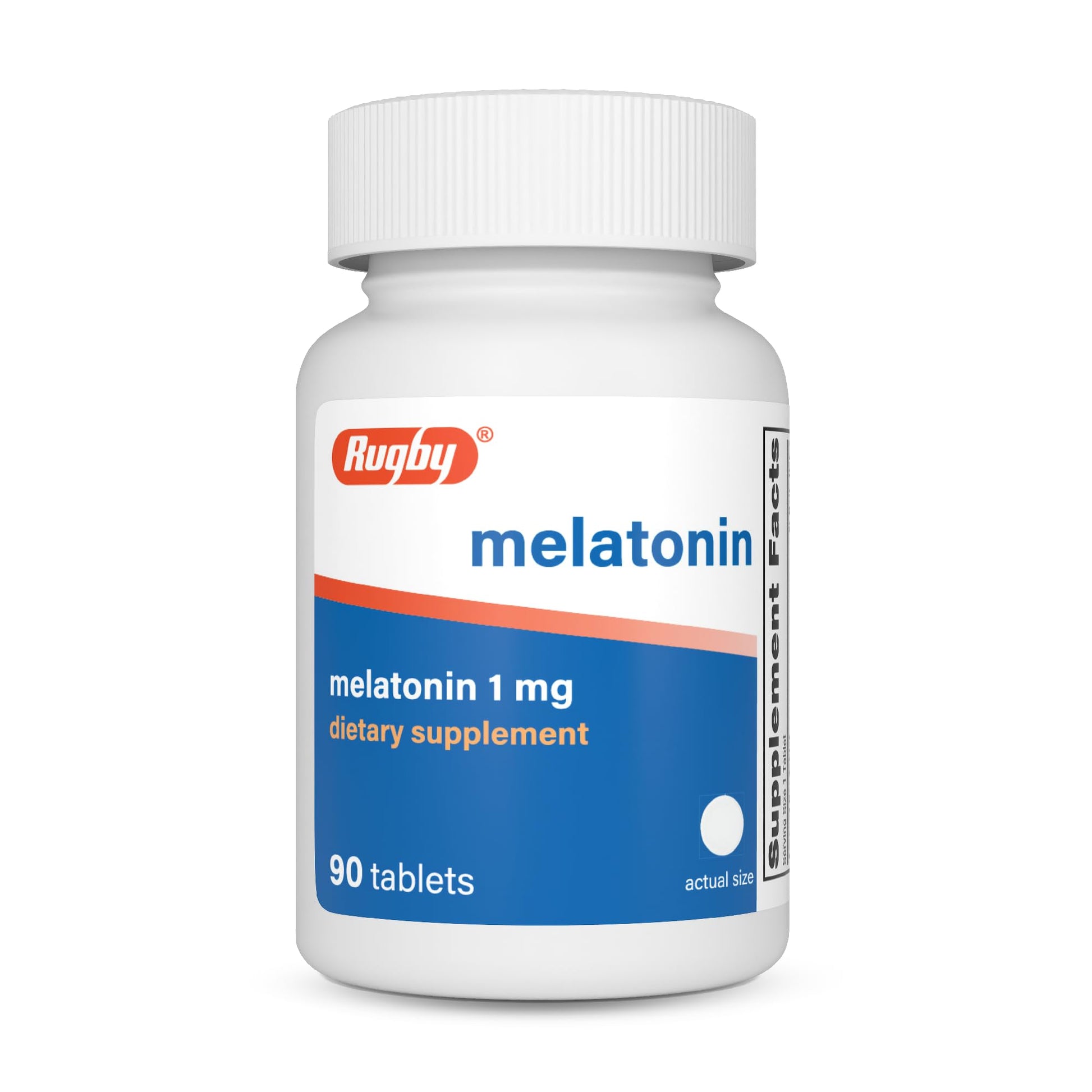 Rugby Laboratories Melatonin 1mg Tablets, 90 Count