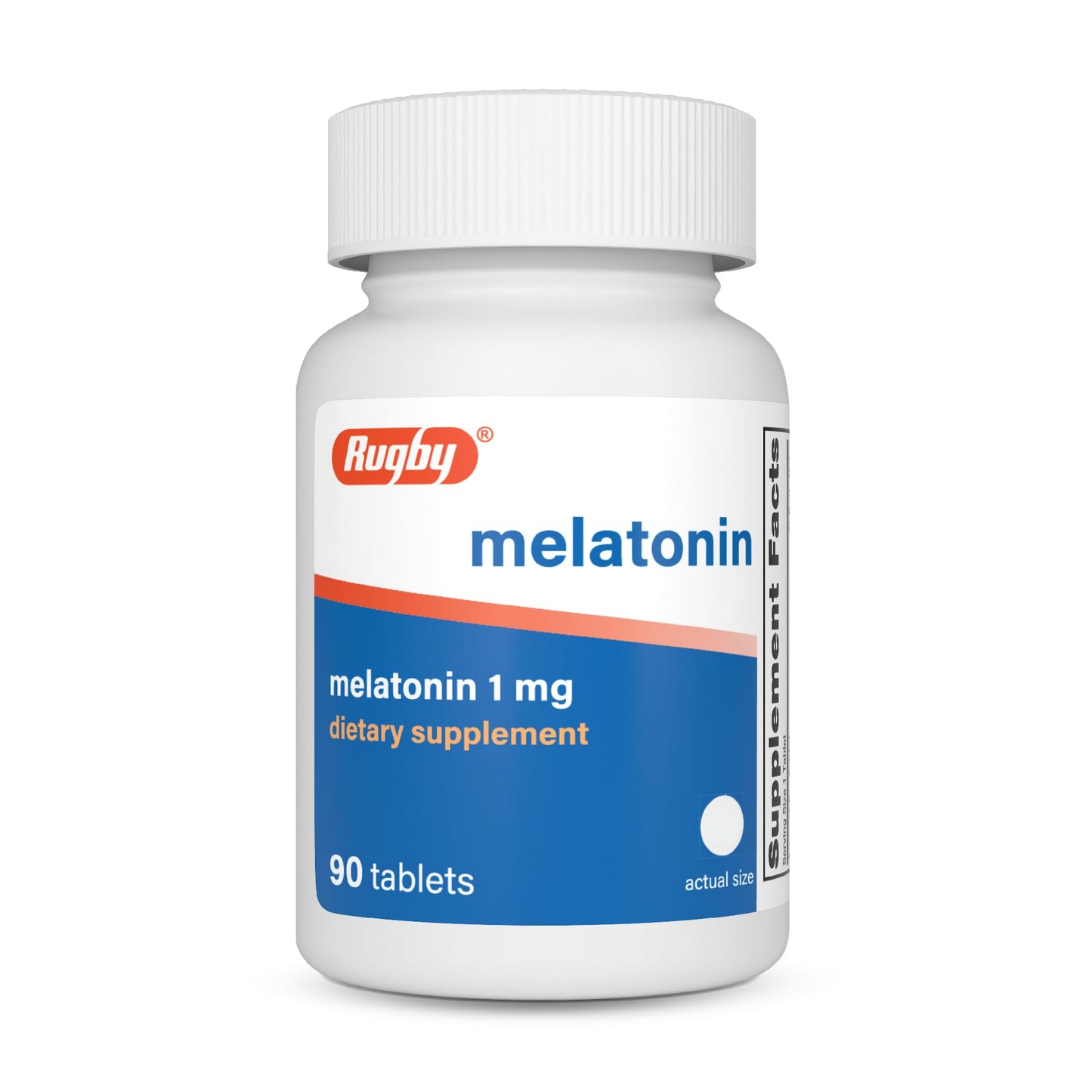 Rugby Laboratories Melatonin 1mg Tablet 90 Count