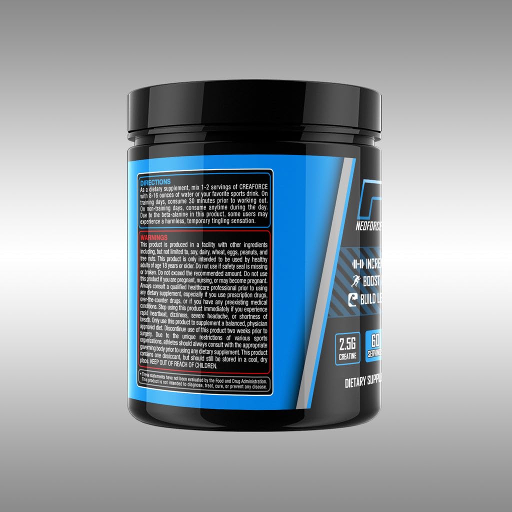 NEOFORCE PERFORMANCE CREAFORCE Creatine and Beta-Alanine Powder, 60 Servings