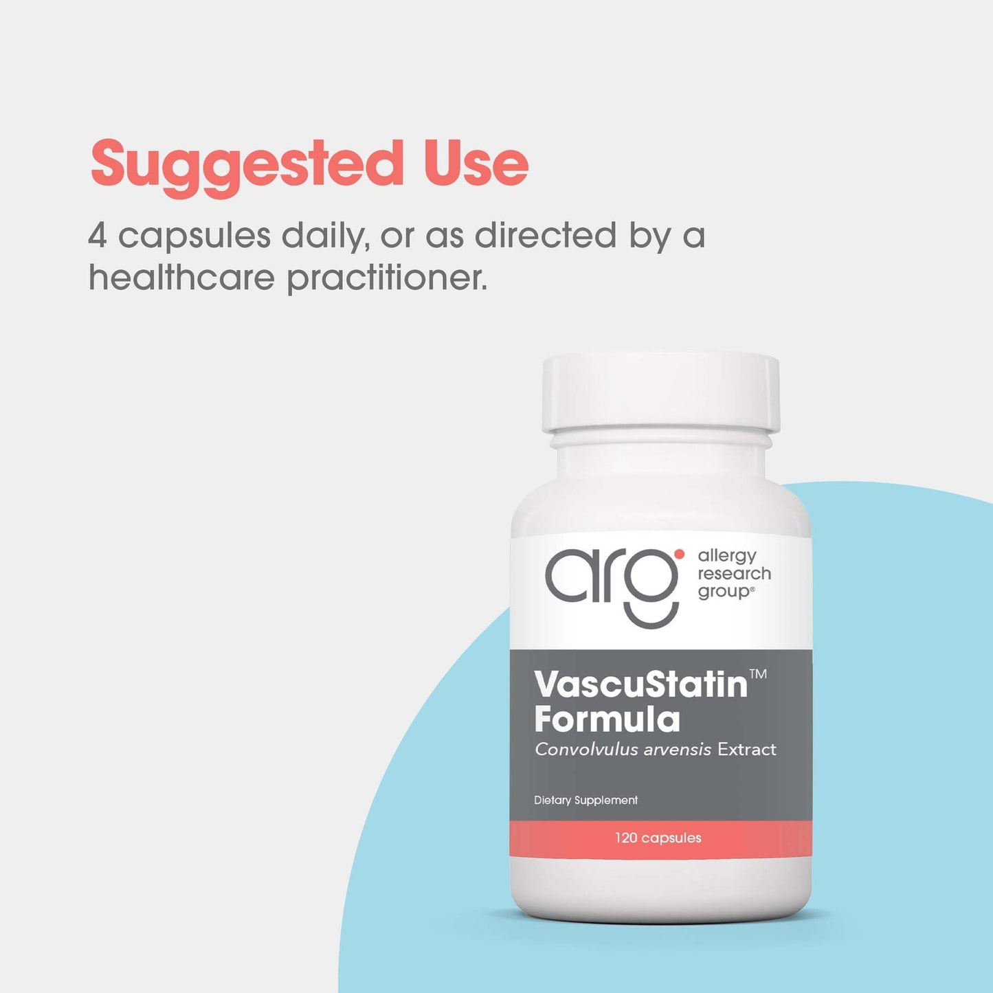 Allergy Research Group ARG VascuStatin Formula Capsule 120 Capsules