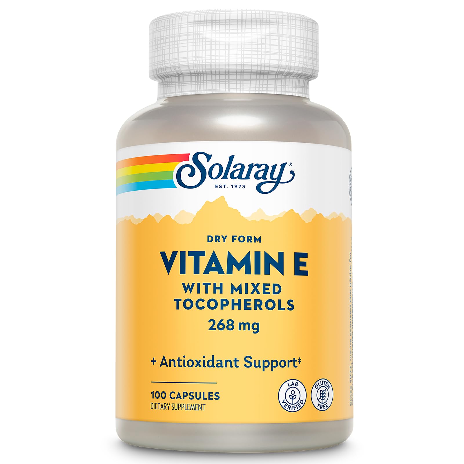 SOLARAY Vitamin E 400 IU Capsule, 100 Count