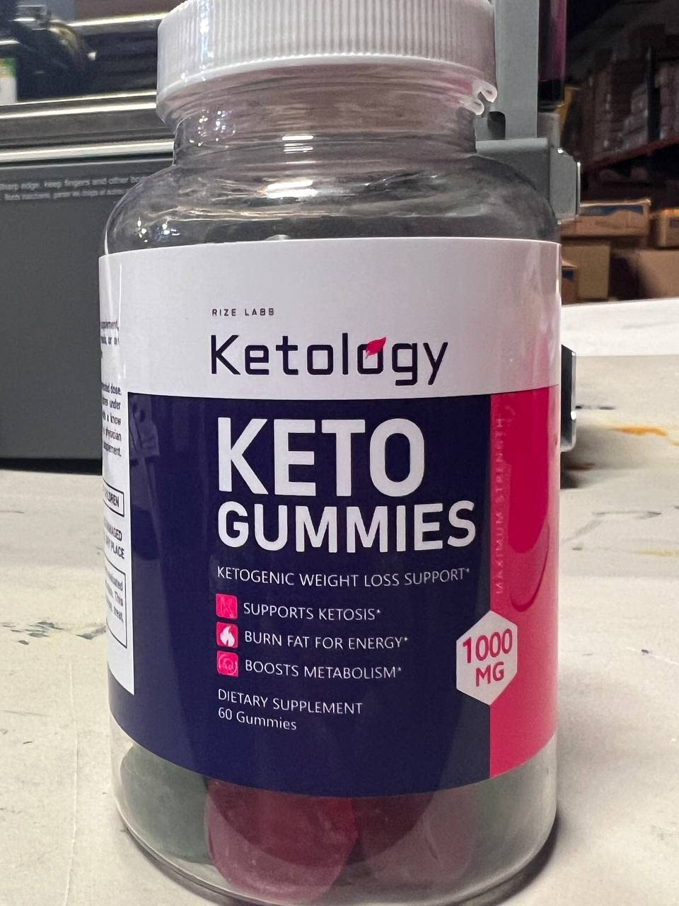 Rize Labs Ketology Keto ACV Gummies 60 Count